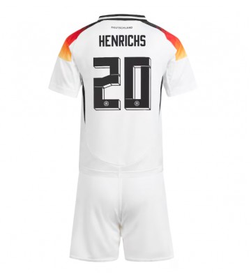 Alemania Benjamin Henrichs #20 Primera Equipación Niños Eurocopa 2024 Manga Corta (+ Pantalones cortos)